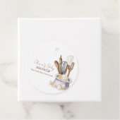 Minimalistisch Boho Bäckerei Koch Babydusche Geschenkanhänger (Beispiel)