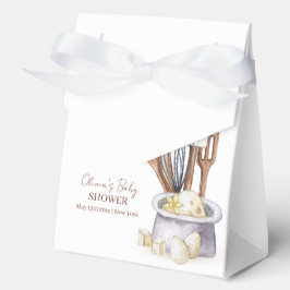 Minimalistisch Boho Bäckerei Koch Babydusche Geschenkschachtel