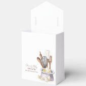 Minimalistisch Boho Bäckerei Koch Babydusche Geschenkschachtel (Offen)