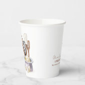 Minimalistisch Boho Bäckerei Koch Babydusche Pappbecher (Links)