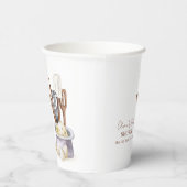 Minimalistisch Boho Bäckerei Koch Babydusche Pappbecher (Rechts)