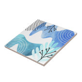 Minimalistisch Boho Botanische Blätter Kunst, Dich Fliese (Seite)