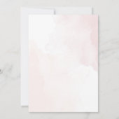 Minimalistisch Boho Botanische Hochzeit Einladung (Rückseite)