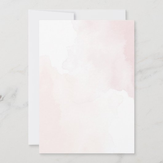 Minimalistisch Boho Botanische Hochzeit Einladung (Rückseite)