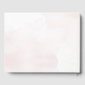 Minimalistisch Boho Botanische Hochzeit Gästebuch (Rückseite)