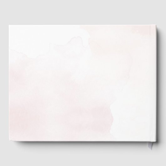 Minimalistisch Boho Botanische Hochzeit Gästebuch (Rückseite)