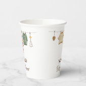 Minimalistisch Boho Boy Clothes Kinderdusche Pappbecher (Links)