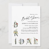 Minimalistisch Boho Brautparty Einladung (Vorderseite)