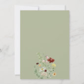 Minimalistisch Boho Brautparty Einladung (Rückseite)