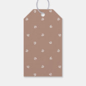 Minimalistisch Boho Brown Script Family Name Weihn Geschenkanhänger (Rückseite)