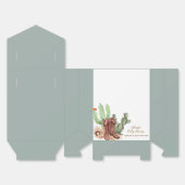 Minimalistisch Boho Cactus Cowboy Shoes Babydusche Geschenkschachtel (Ungefaltet)