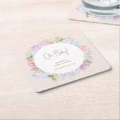 Minimalistisch Boho Cactus Desert Oh Babydusche Rechteckiger Pappuntersetzer (angewinkelt)