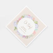 Minimalistisch Boho Cactus Desert Oh Babydusche Serviette (Ecke)