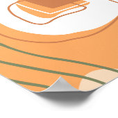 Minimalistisch Boho Chic Botanical Vase Art Poster (Ecke)