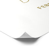 Minimalistisch Boho Desert Cactus Baby Dusche Empf Poster (Ecke)