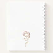 Minimalistisch Boho Earth Tone Monogram Notizblock (Rückseite)