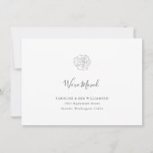 Minimalistisch Boho Floral Zeichnend Wir haben Adr Ankündigung (Vorderseite)