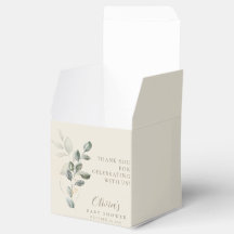 Minimalistisch Boho Gold Greenery Baby Shower