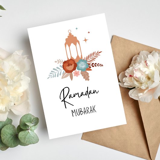 Minimalistisch Boho Lantern Ramadan Card Einladung