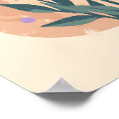 Minimalistisch Boho Lavender Sprider Abstrakte Mau Poster (Ecke)