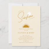 Minimalistisch Boho Little Ray of Sunshine Baby Sh Einladung (Vorderseite)