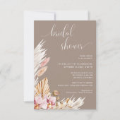 Minimalistisch Boho Pampas Grass | BRAUTPARTY Einladung (Vorderseite)