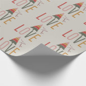 Minimalistisch Boho Personalisiert mit Namen Weihn Geschenkpapier (Ecke)