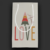 Minimalistisch Boho Personalisiert mit Namen Weihn Kleine Geschenktüte