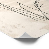 Minimalistisch Boho Poster (Ecke)