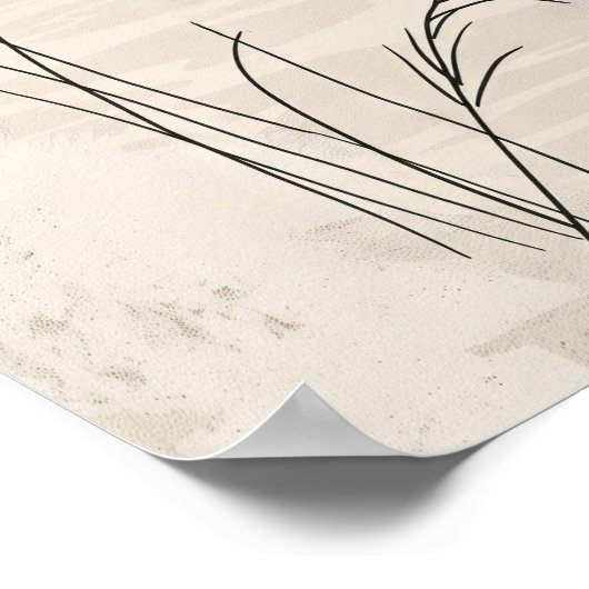 Minimalistisch Boho Poster (Ecke)