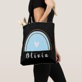 Minimalistisch Boho Rainbow mit Personalisiertem N Tasche (Von Nahem)