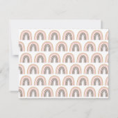 Minimalistisch Boho Rainbow Zeichne Personalisiert Mitteilungskarte (Rückseite)