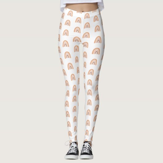 Minimalistisch-Boho-Regenbogenneutral Leggings (Vorderseite)