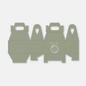 Minimalistisch Boho Sage Green Hochzeit Geschenkschachtel (Ungefaltet)