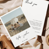 Minimalistisch Boho Script Foto Wedding