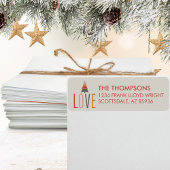 Minimalistisch Boho Simple Rücksendeadresse Christ