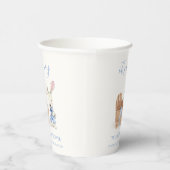 Minimalistisch Boho Stroller Rabbit Boy Babydusche Pappbecher (Rechts)