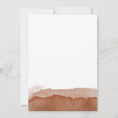 Minimalistisch Boho Terracotta Desert Boy Baby Dus Einladung (Rückseite)