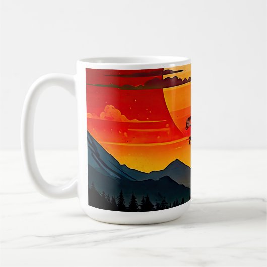 Minimalistisch BOHO Traveller Kaffeetasse (Links)