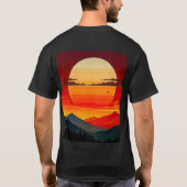 Minimalistisch BOHO Traveller T-Shirt (Rückseite)
