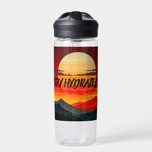 Minimalistisch BOHO Traveller Trinkflasche (Vorderseite)