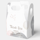 Minimalistisch Boho Watercolor Abstrakt Babydusche Geschenkschachtel (Geöffnet)