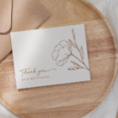 Minimalistisch Boho Wedding Vielen Dank Card Flat Dankeskarte