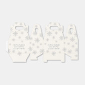Minimalistisch Boho Winter Snowflake Babydusche Geschenkschachtel (Ungefaltet)