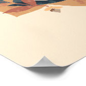 Minimalistisch Boho Yin-Yang Wall Art Poster (Ecke)