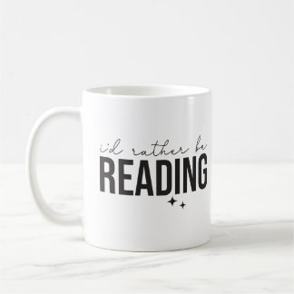 Minimalistisch Book Lovers Text, ich möchte lieber Kaffeetasse