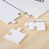 Minimalistisch Boston Massachusetts Puzzle (Seite)