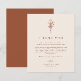Minimalistisch Botanicals Terracotta Wedding Viele