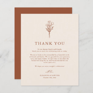 Minimalistisch Botanicals Terracotta Wedding Viele