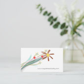 Minimalistisch Bouquet Visitenkarte (Stehend Vorderseite)